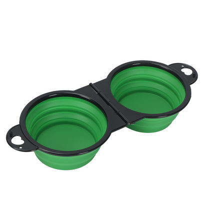 Pet Folding Bowl Dog Rice Bowl Portable One Out