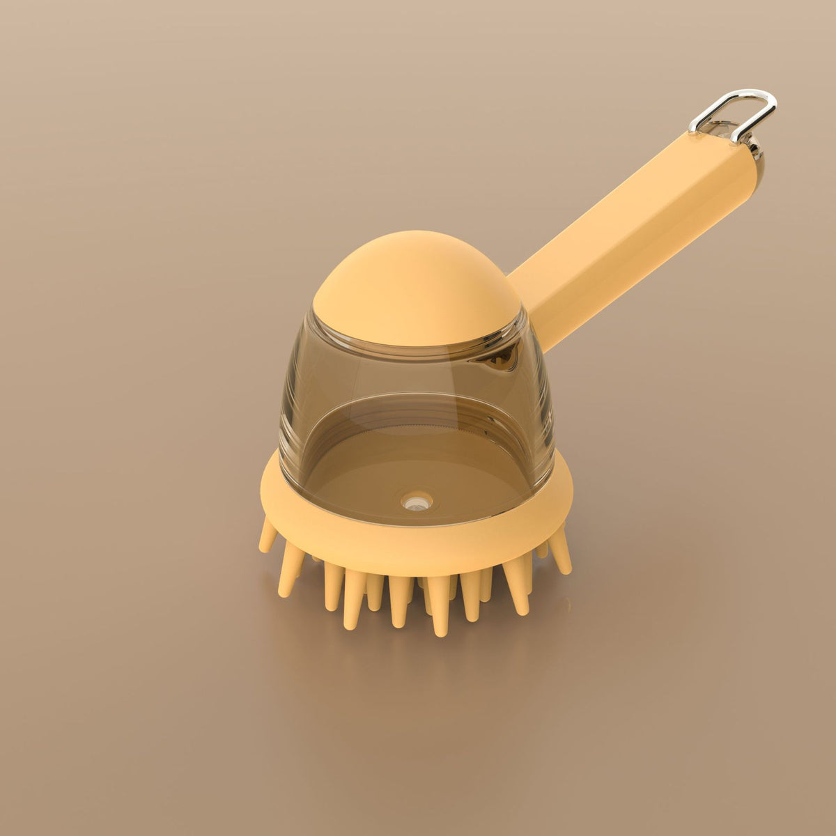 Long handle pet bath brush cat and dog scrub liquid bath comb