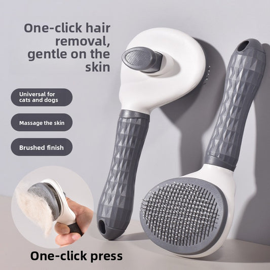 Pet Hair Removal Brush with Self Cleaning Feature