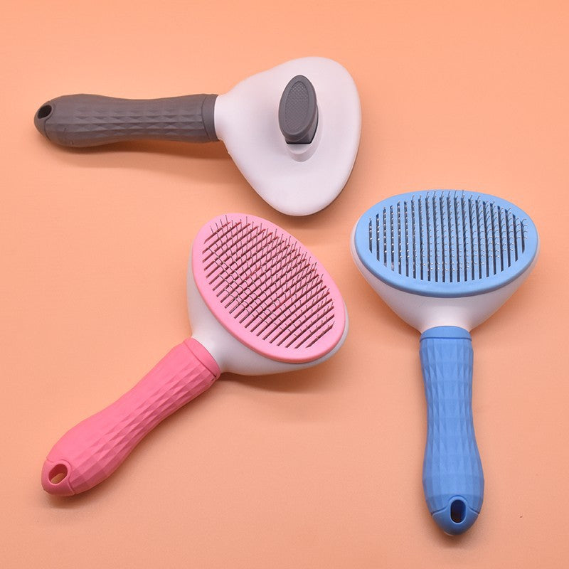 Pet Hair Removal Brush with Self Cleaning Feature