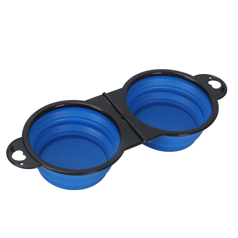 Pet Folding Bowl Dog Rice Bowl Portable One Out